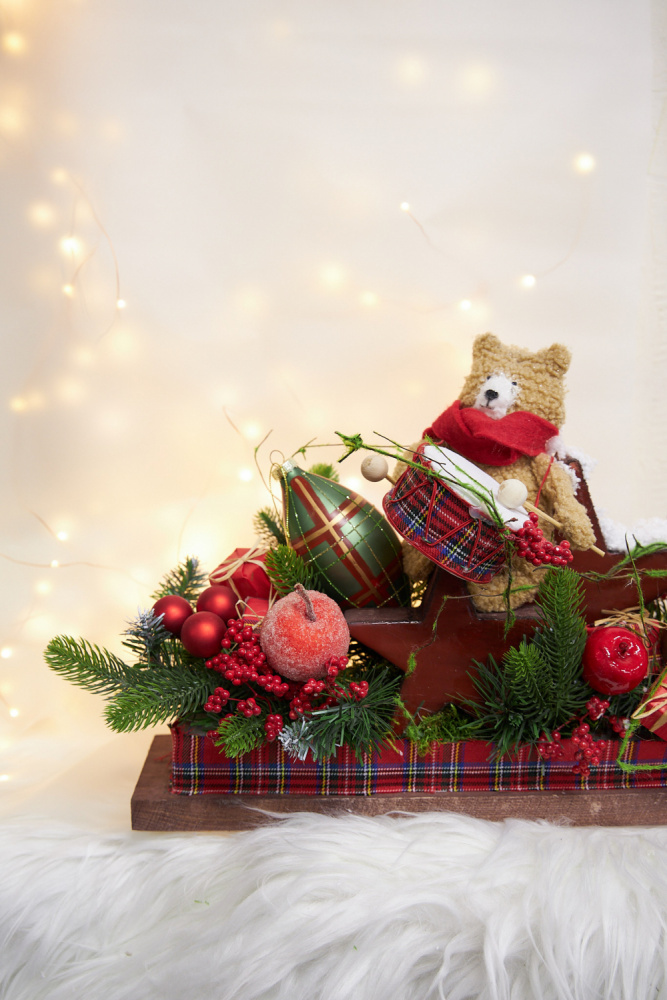 Композиция на камин "Christmas vintage" фото 1