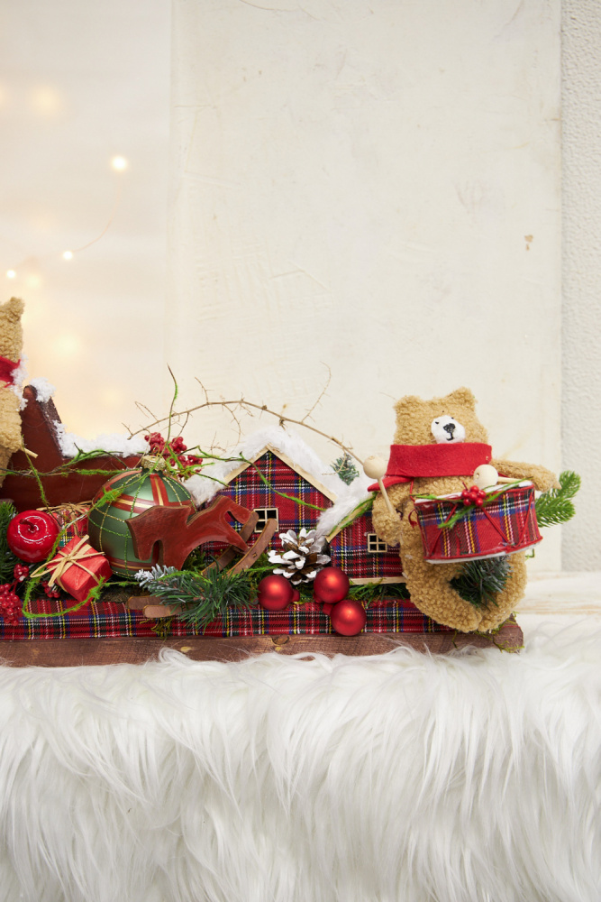 Композиция на камин "Christmas vintage" фото 2