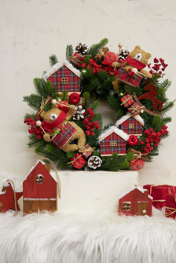 Рождественский венок  "Christmas vintage" фото 3