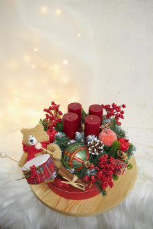 Композиция со свечами "Christmas vintage"
