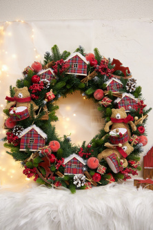 Рождественский венок "Christmas vintage" 50