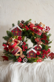 Рождественский венок  "Christmas vintage"